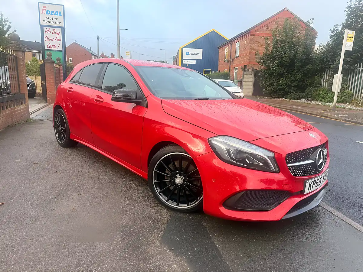 Used 2015 Mercedes-Benz a Class AMG Line (premium) Red - Interior and Exterior details 2