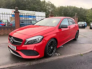 Used 2015 Mercedes-Benz a Class AMG Line (premium) Red - Interior and Exterior details 4