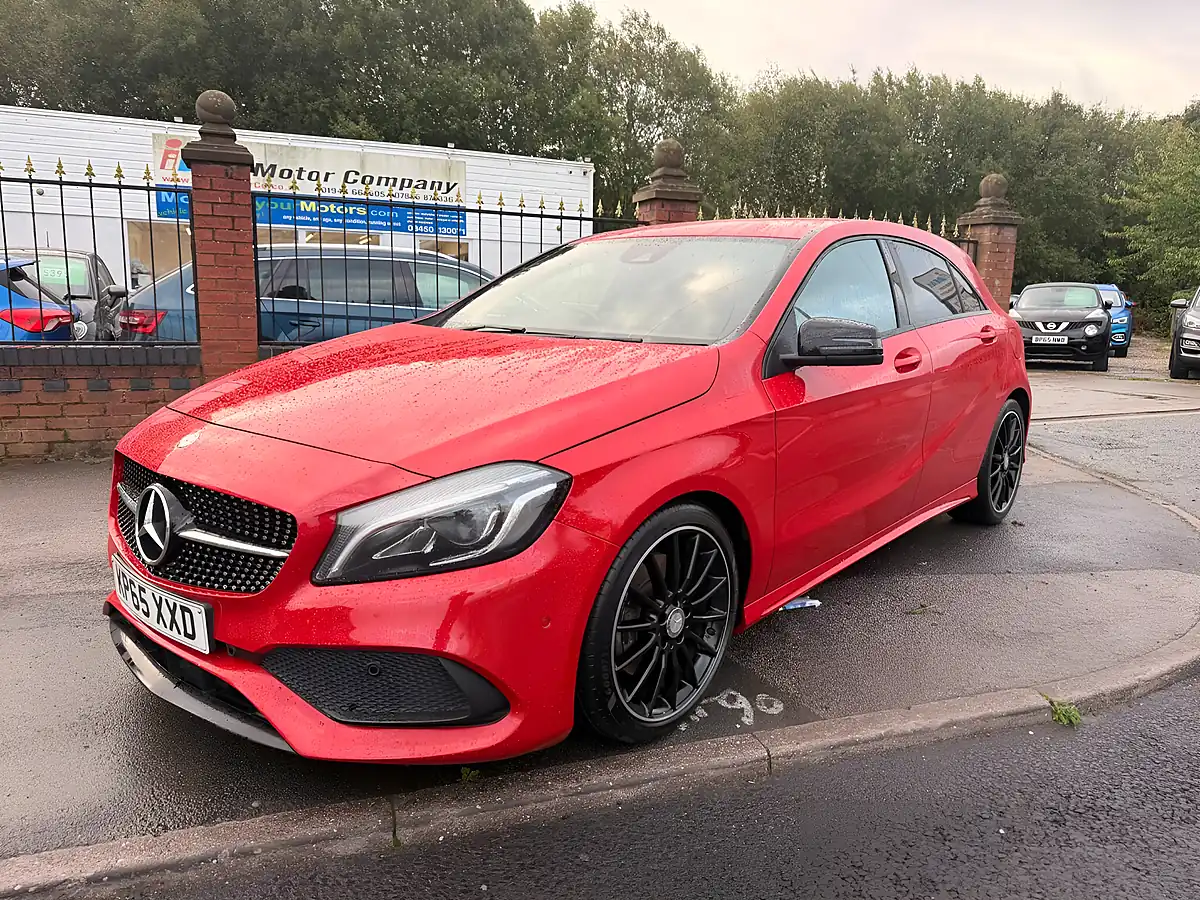 Used 2015 Mercedes-Benz a Class AMG Line (premium) Red - Interior and Exterior details 4