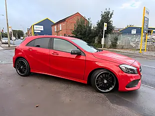 Used 2015 Mercedes-Benz a Class AMG Line (premium) Red - Interior and Exterior details 6