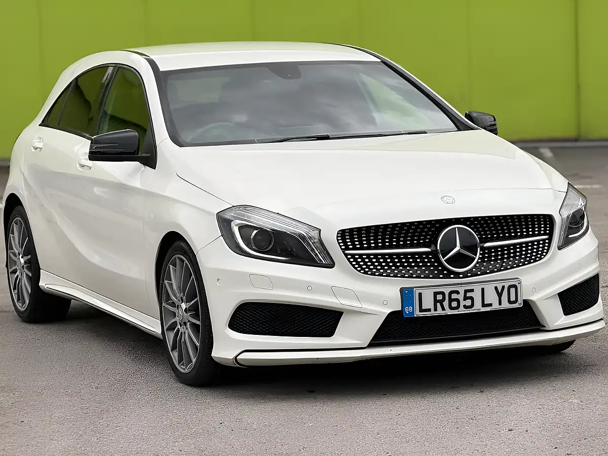 Used 2015 Mercedes-Benz a Class AMG Night Edition White - Front View