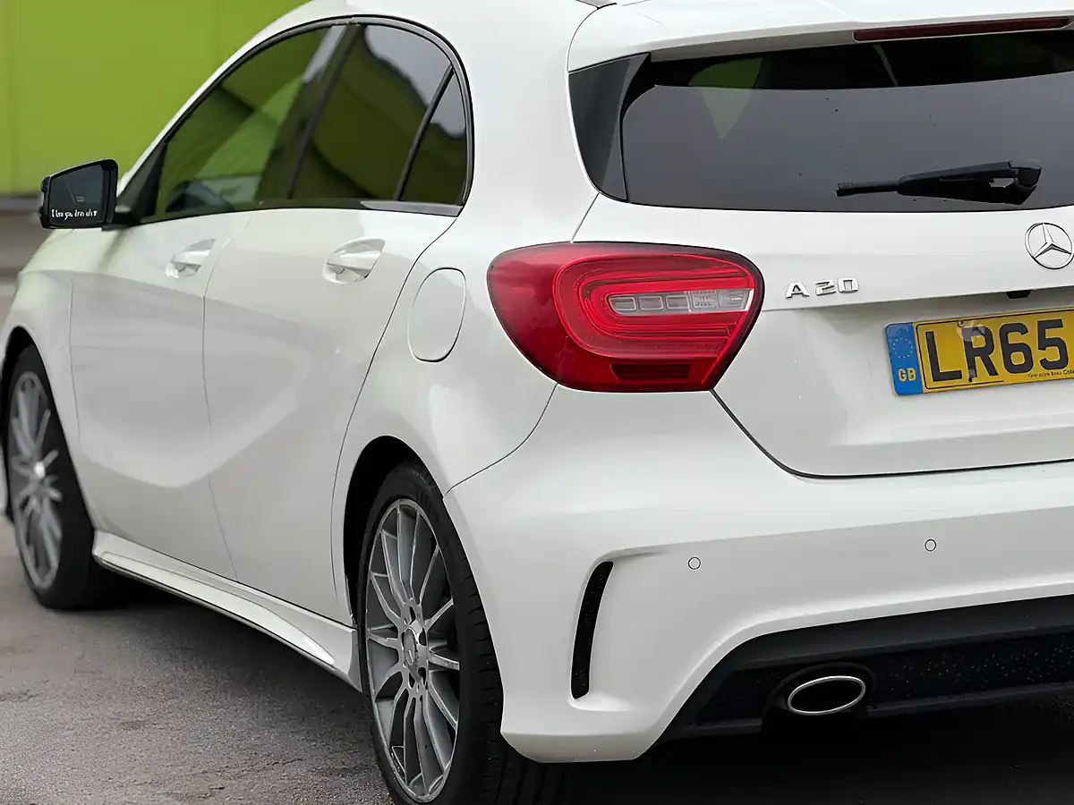 Used 2015 Mercedes-Benz a Class AMG Night Edition White - Interior and Exterior details 8