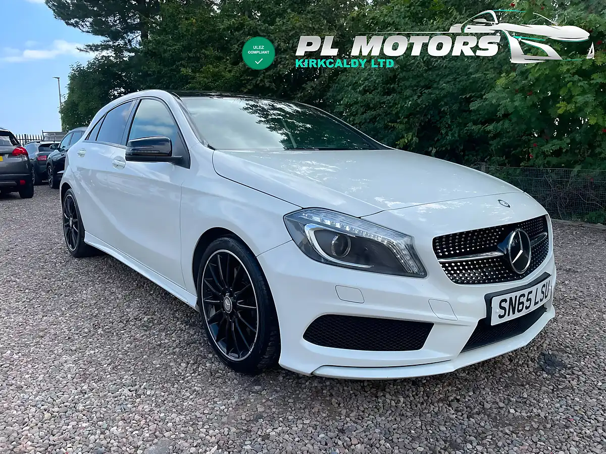 Used 2015 Mercedes-Benz a Class AMG Night Edition White - Front View