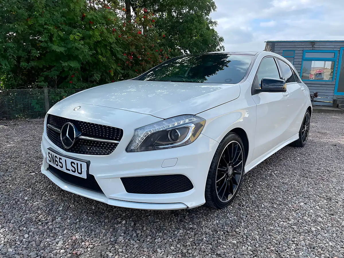 Used 2015 Mercedes-Benz a Class AMG Night Edition White - Interior and Exterior details 2