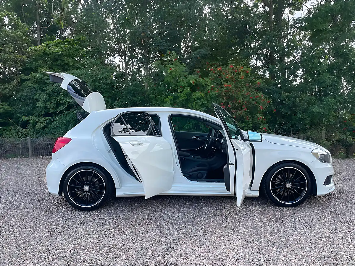 Used 2015 Mercedes-Benz a Class AMG Night Edition White - Interior and Exterior details 9
