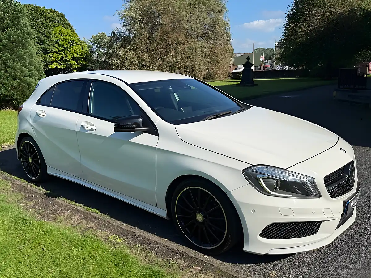 Used 2015 Mercedes-Benz a Class AMG Night Edition White - Front View