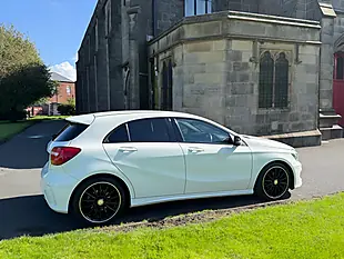 Used 2015 Mercedes-Benz a Class AMG Night Edition White - Interior and Exterior details 14