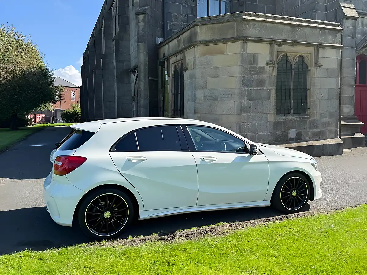 Used 2015 Mercedes-Benz a Class AMG Night Edition White - Interior and Exterior details 14