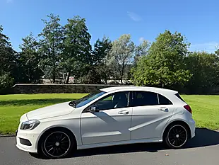 Used 2015 Mercedes-Benz a Class AMG Night Edition White - Interior and Exterior details 3