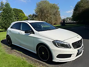 Used 2015 Mercedes-Benz a Class AMG Night Edition White - Interior and Exterior details 5