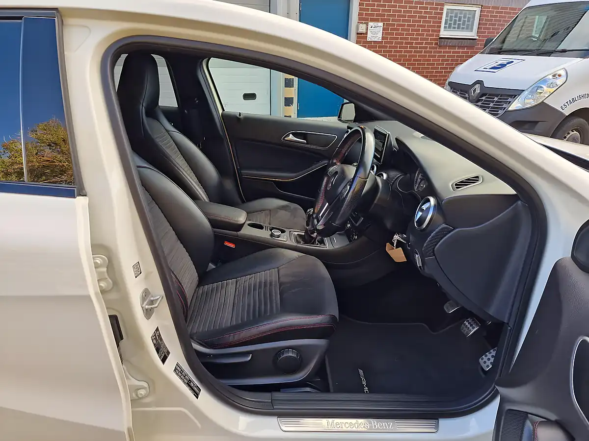 Used 2015 Mercedes-Benz a Class AMG Night Edition White - Interior and Exterior details 17