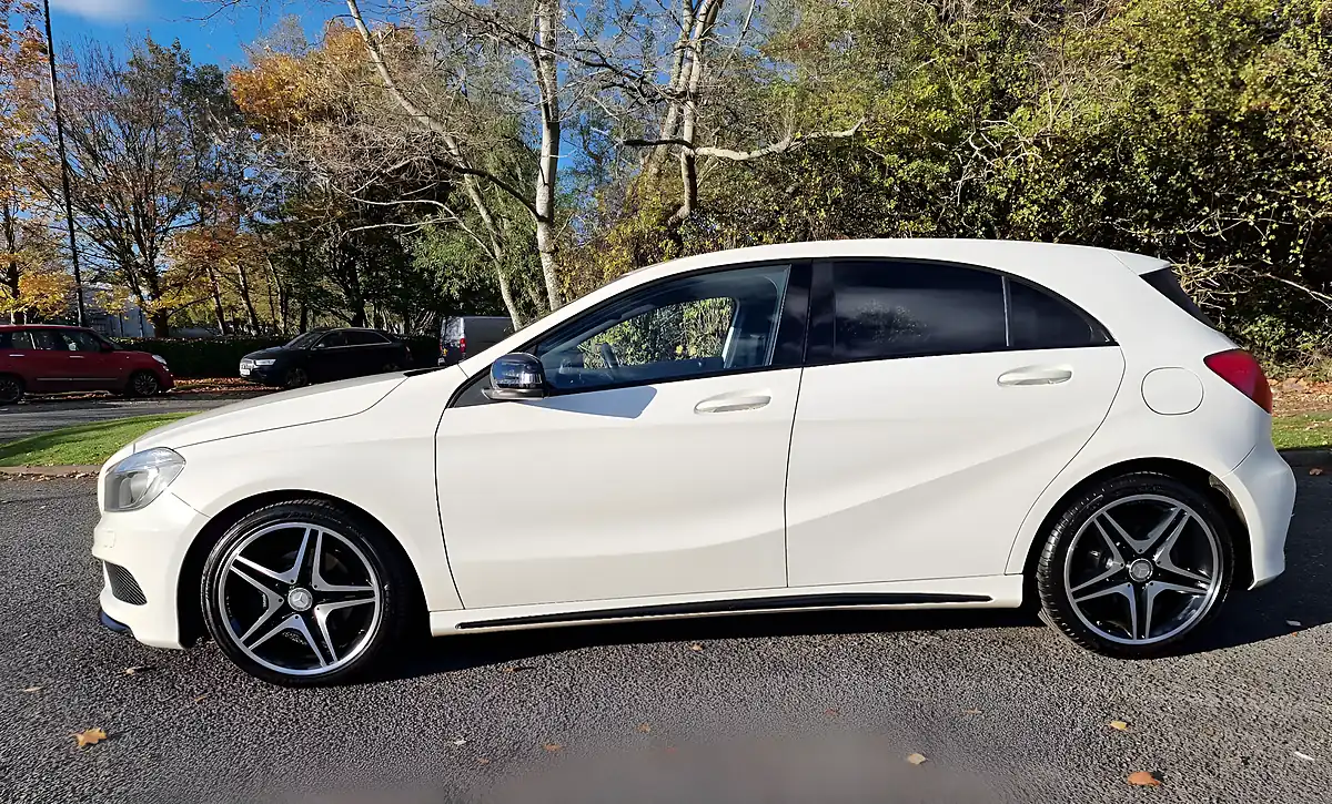 Used 2015 Mercedes-Benz a Class AMG Night Edition White - Interior and Exterior details 7
