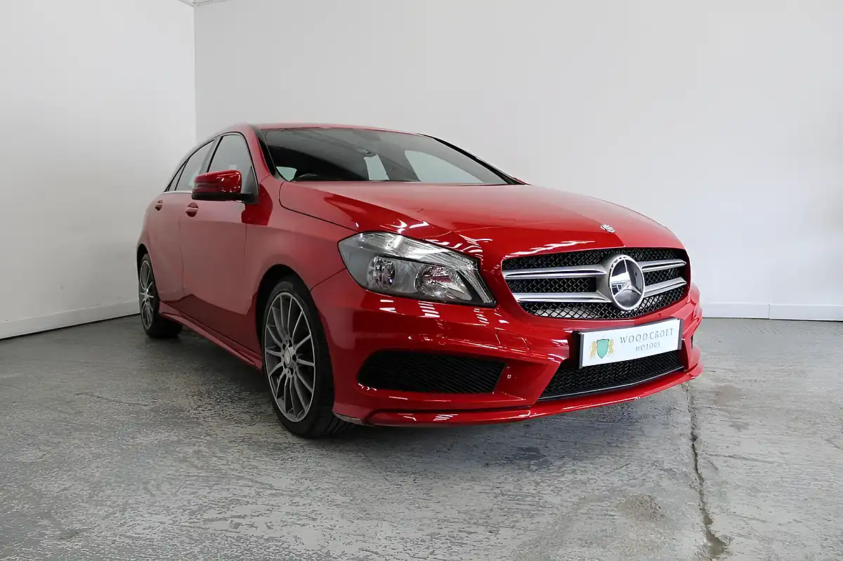 Used 2015 Mercedes-Benz a Class AMG Sport Red - Front View