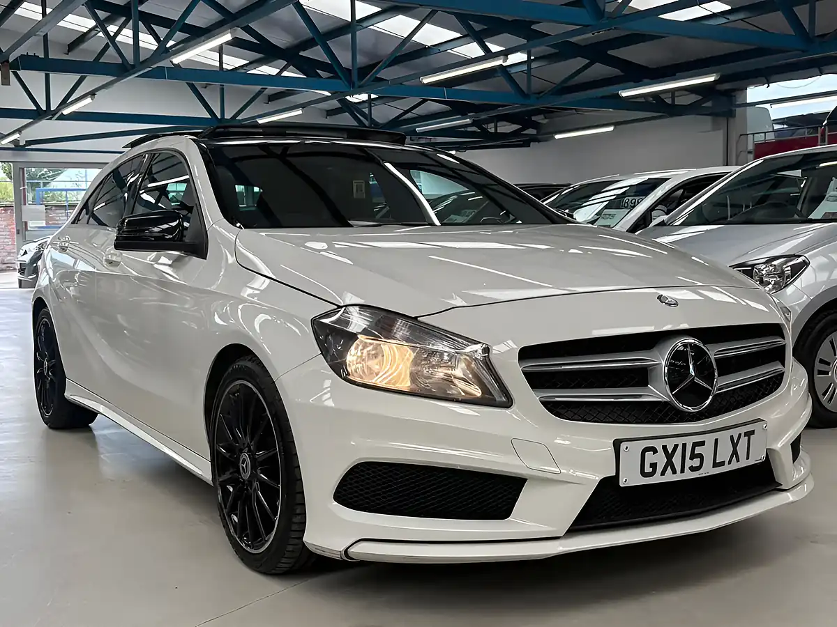 Used 2015 Mercedes-Benz a Class AMG Sport White - Interior and Exterior details 9