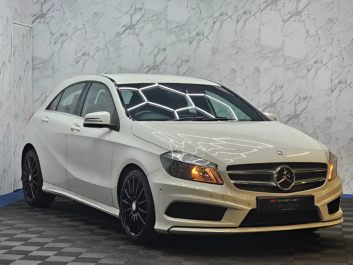 Used 2015 Mercedes-Benz a Class AMG Sport White - Front View