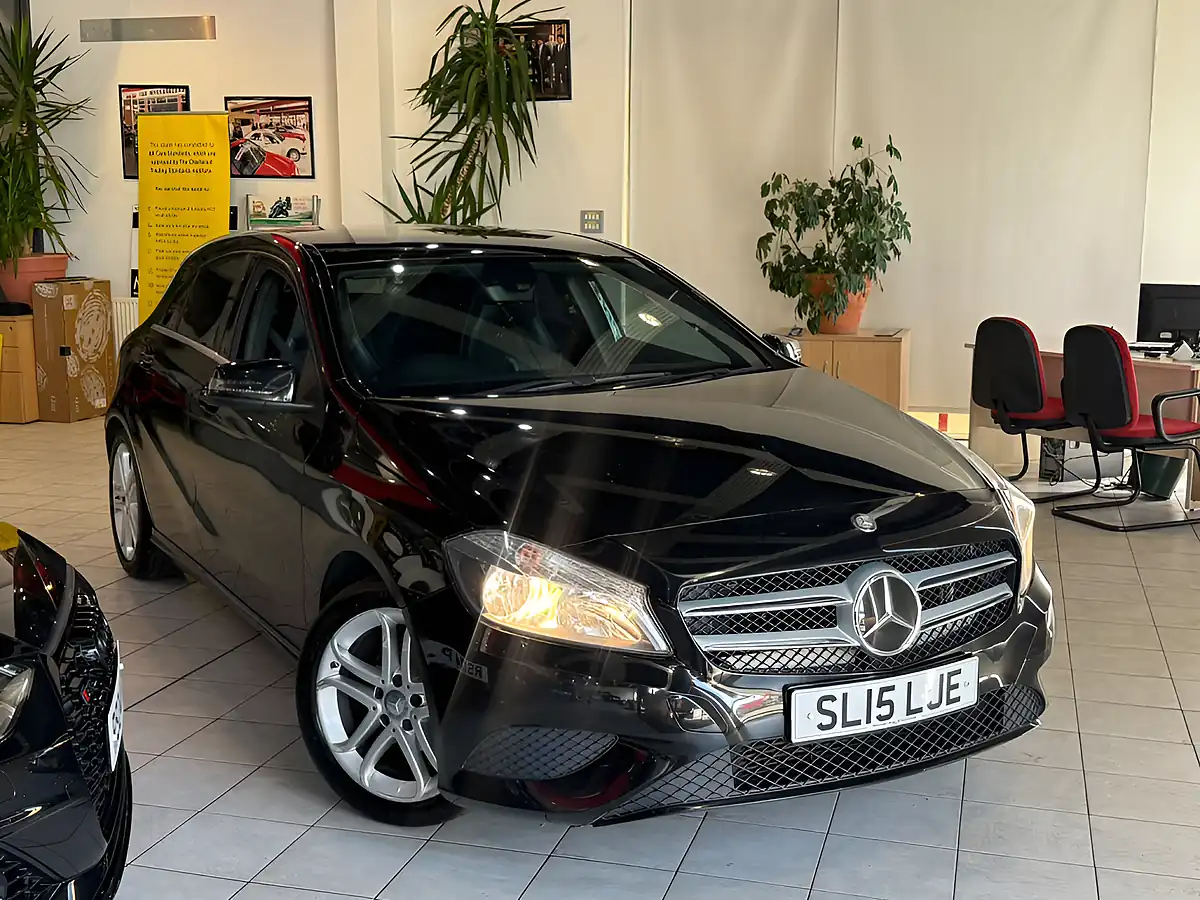 Used 2015 Mercedes-Benz a Class Sport Black - Front View
