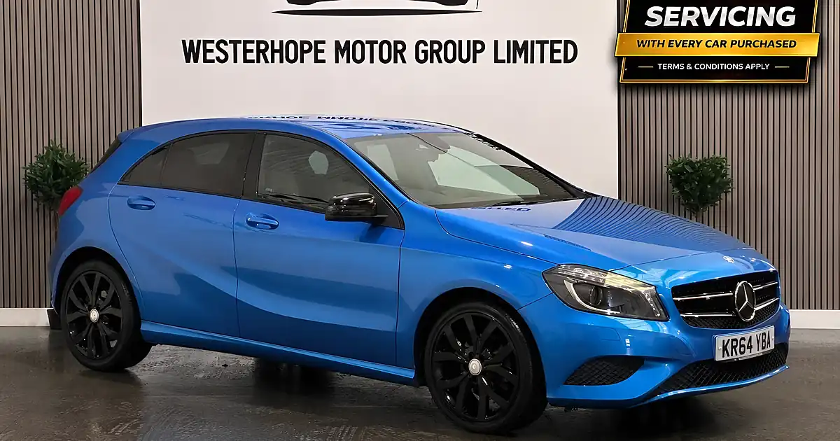 Used 2015 Mercedes-Benz a Class Sport Blue - Front View