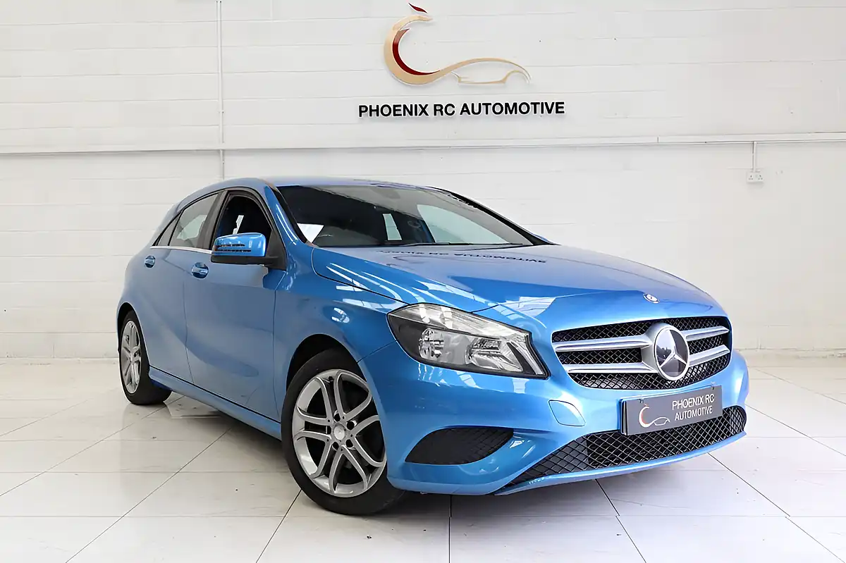 Used 2015 Mercedes-Benz a Class Sport Blue - Front View