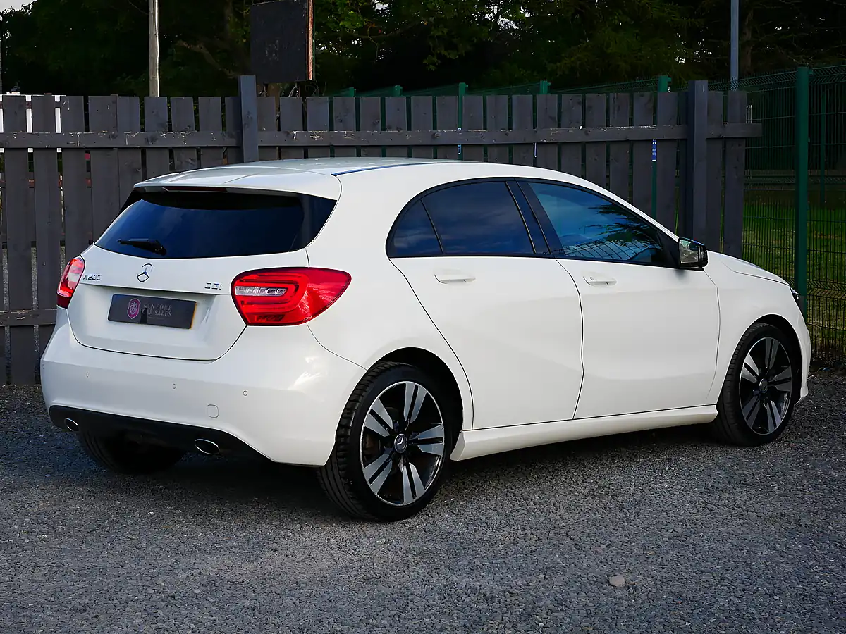 Used 2015 Mercedes-Benz a Class Sport Cirrus White - Interior and Exterior details 9