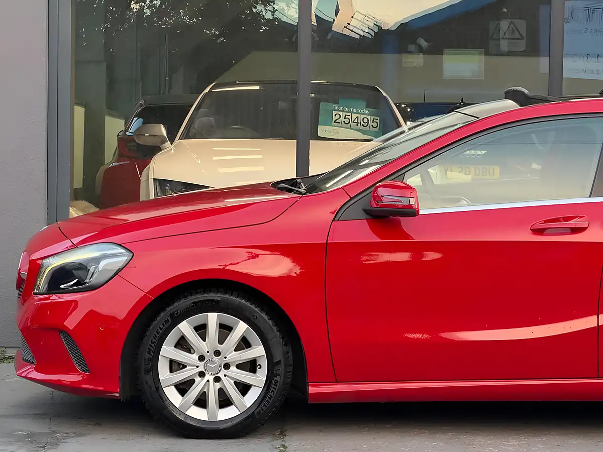 Used 2015 Mercedes-Benz a Class Sport (premium Plus) Red - Interior and Exterior details 8