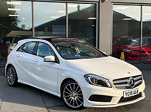 Used 2015 Mercedes-Benz a Class Sport White - Interior and Exterior details 2