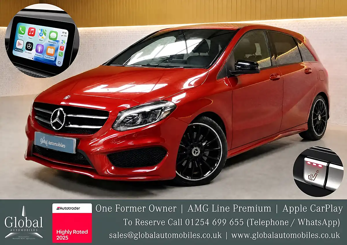 Used 2015 Mercedes-Benz B Class AMG Line Premium Jupiter Red - Front View