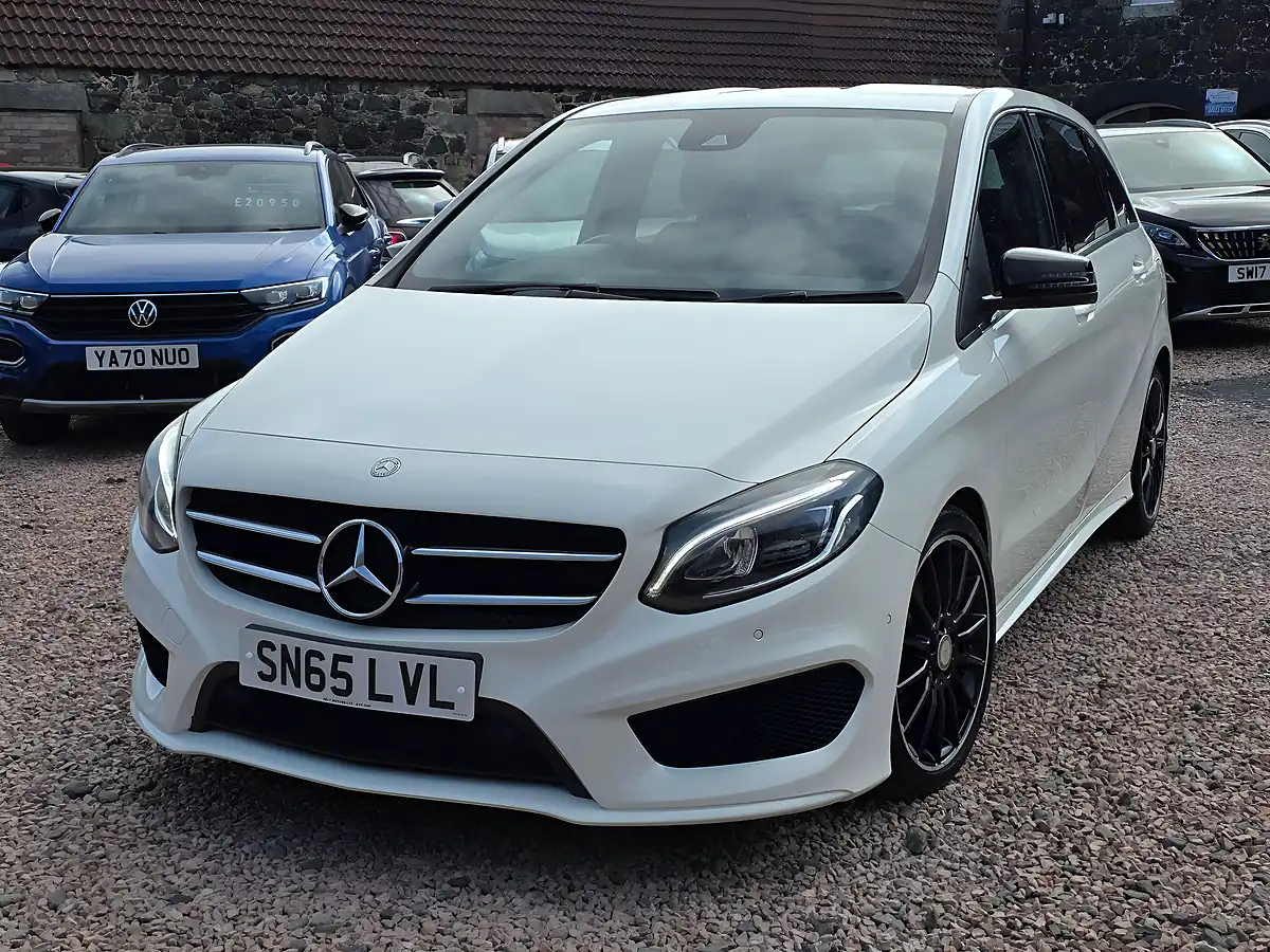Used 2015 Mercedes-Benz B Class AMG Line White - Interior and Exterior details 5