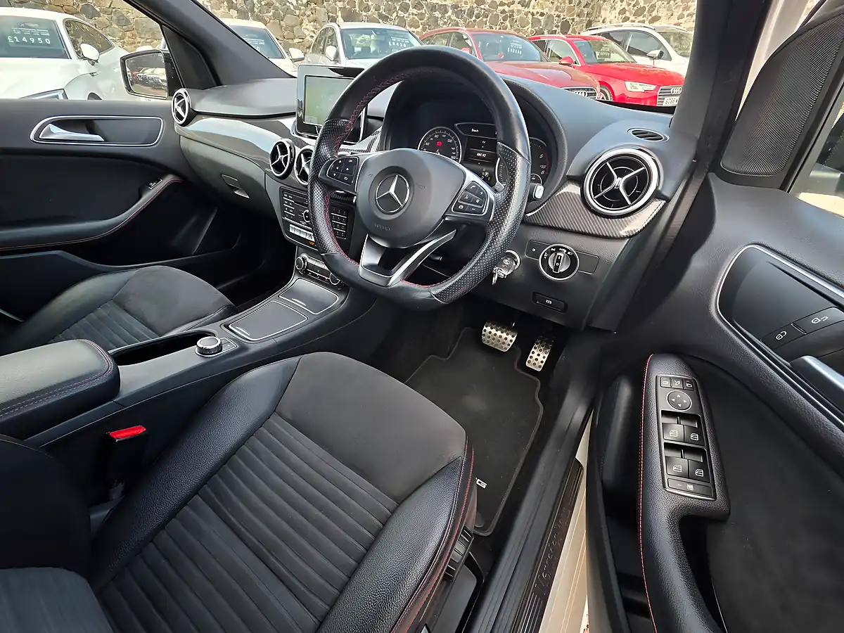 Used 2015 Mercedes-Benz B Class AMG Line White - Interior and Exterior details 8