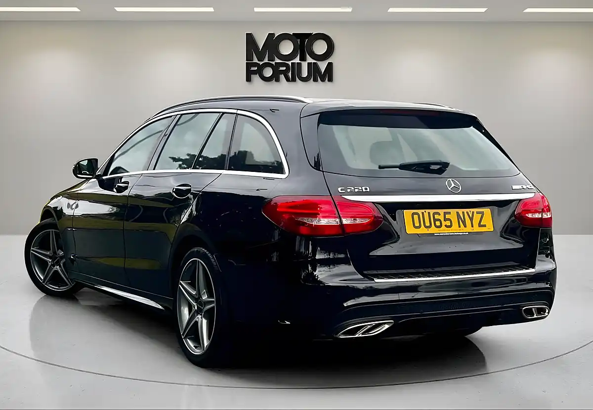 Used 2015 Mercedes-Benz C Class AMG Line Black - Interior and Exterior details 9