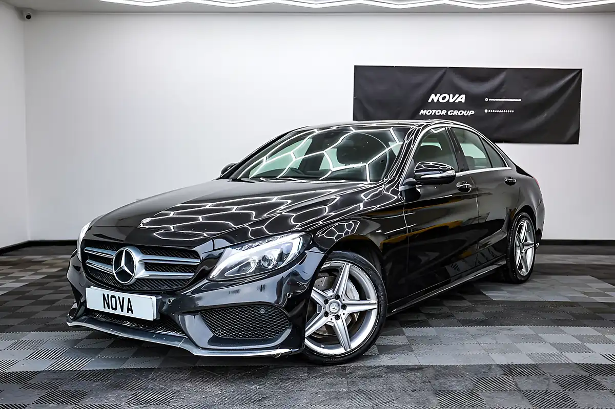 Used 2015 Mercedes-Benz C-Class AMG Line Black - Interior and Exterior details 2