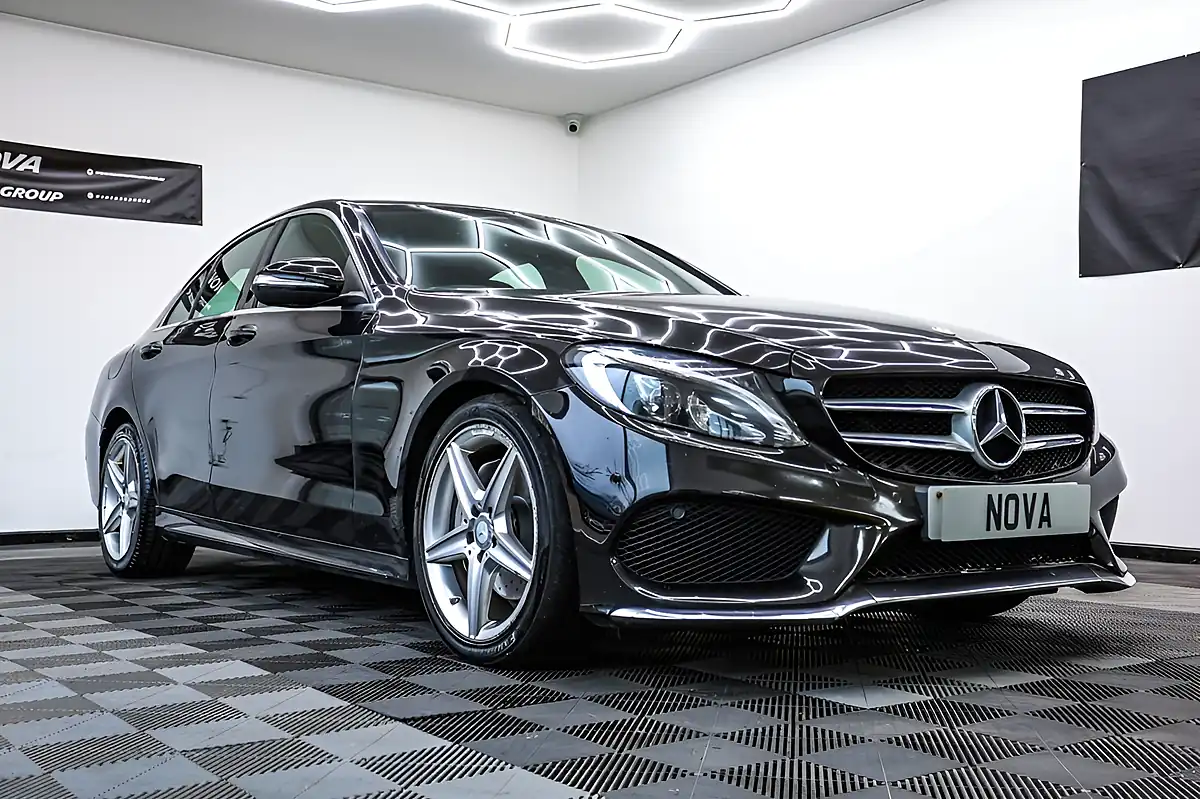 Used 2015 Mercedes-Benz C-Class AMG Line Black - Interior and Exterior details 3