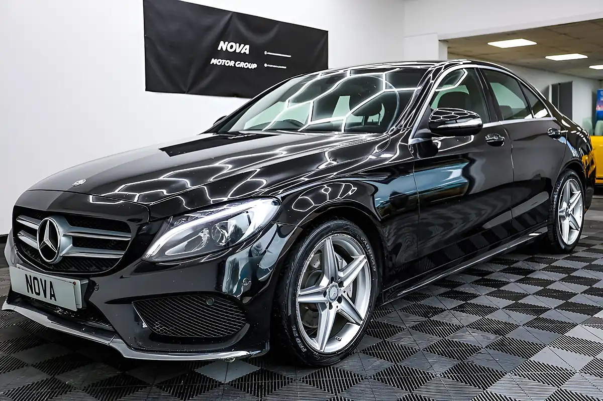 Used 2015 Mercedes-Benz C-Class AMG Line Black - Interior and Exterior details 7