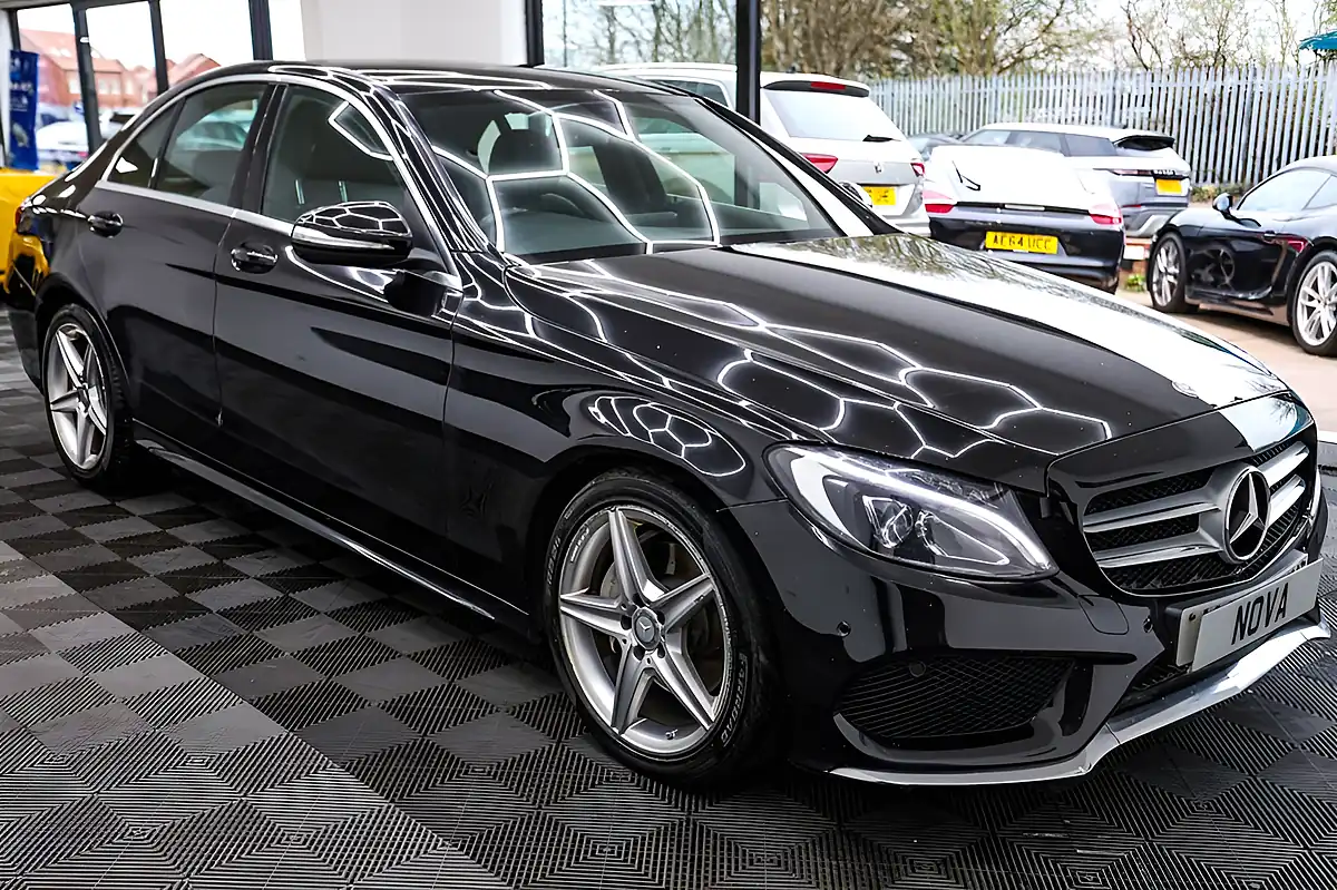Used 2015 Mercedes-Benz C-Class AMG Line Black - Interior and Exterior details 9