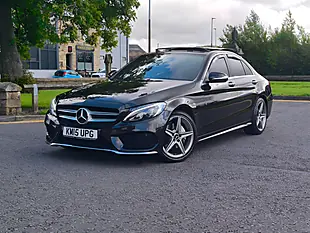 Used 2015 Mercedes-Benz C Class AMG Line (premium) Black - Interior and Exterior details 2
