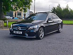 Used 2015 Mercedes-Benz C Class AMG Line (premium) Black - Interior and Exterior details 3