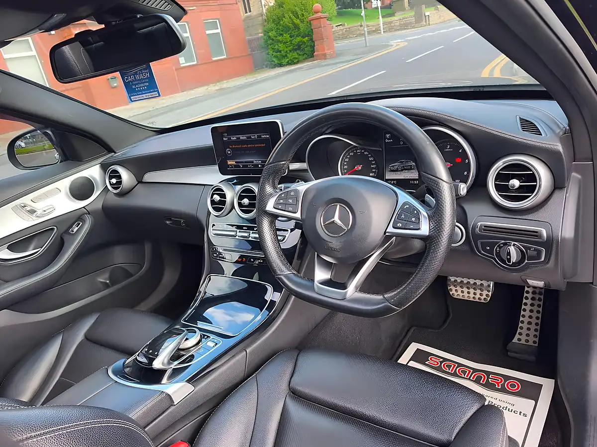Used 2015 Mercedes-Benz C Class AMG Line (premium) Black - Interior and Exterior details 4