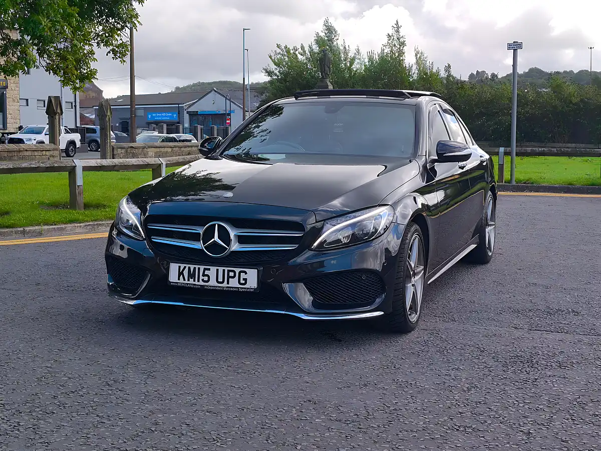 Used 2015 Mercedes-Benz C Class AMG Line (premium) Black - Interior and Exterior details 5
