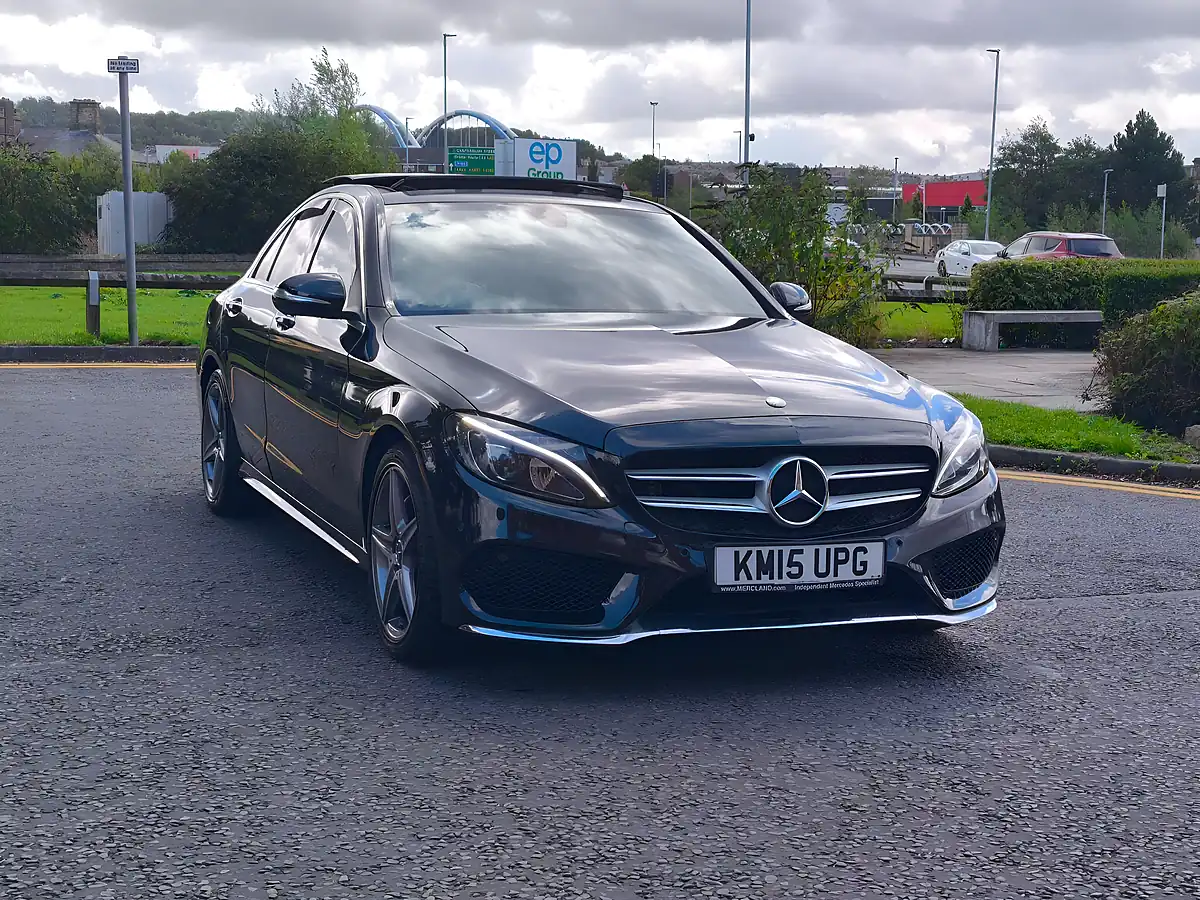 Used 2015 Mercedes-Benz C Class AMG Line (premium) Black - Interior and Exterior details 7