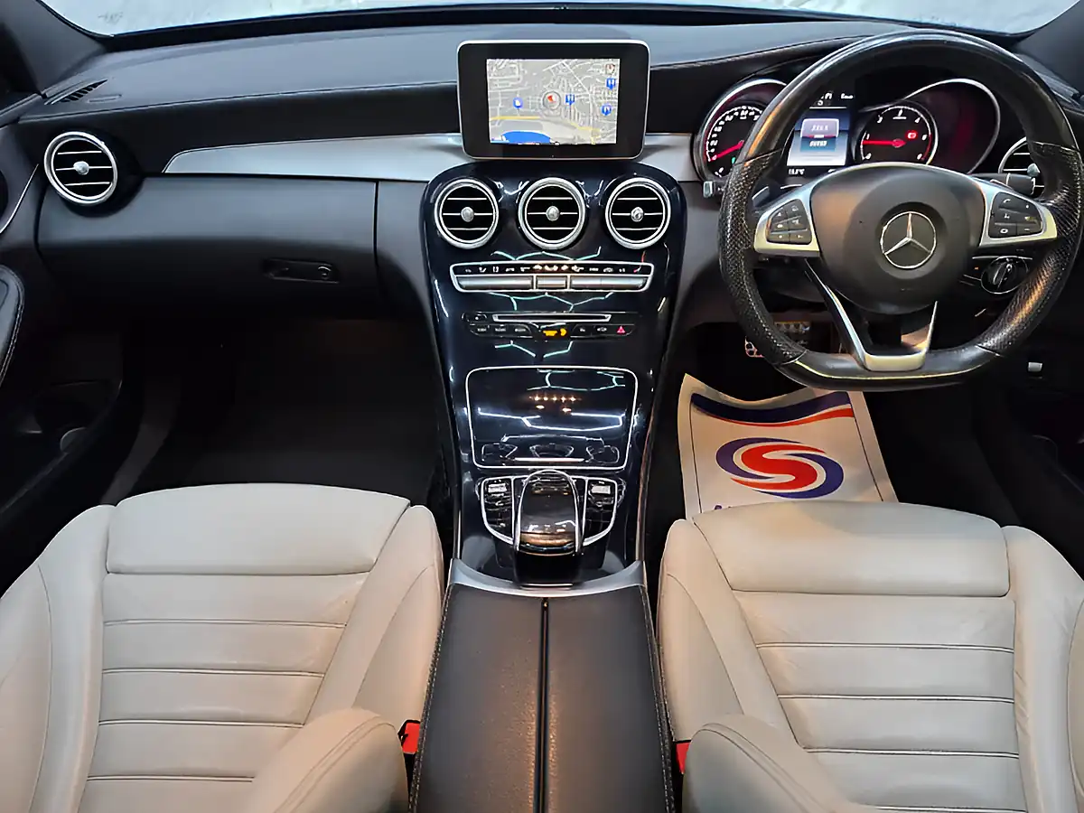 Used 2015 Mercedes-Benz C Class AMG Line (premium) Blue - Interior and Exterior details 14