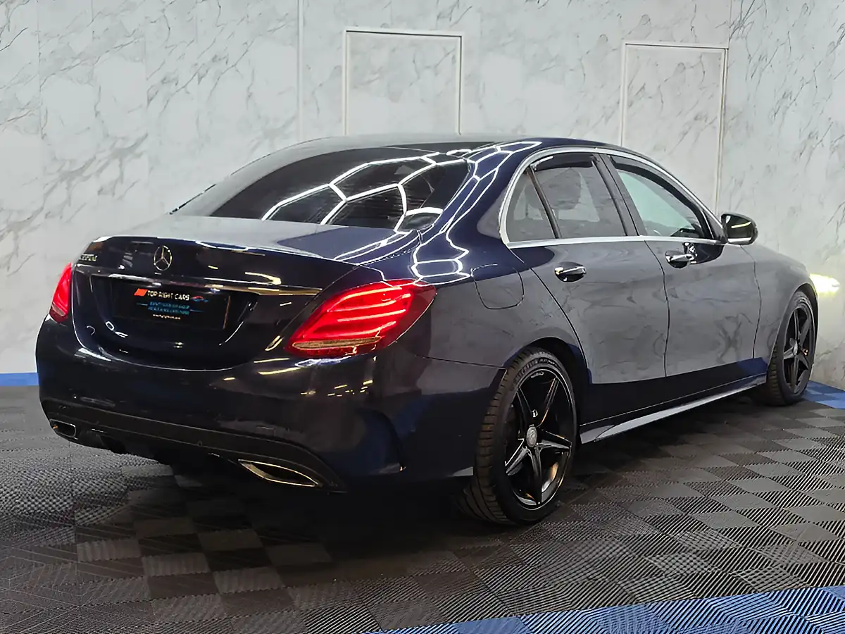 Used 2015 Mercedes-Benz C Class AMG Line (premium) Blue - Interior and Exterior details 9