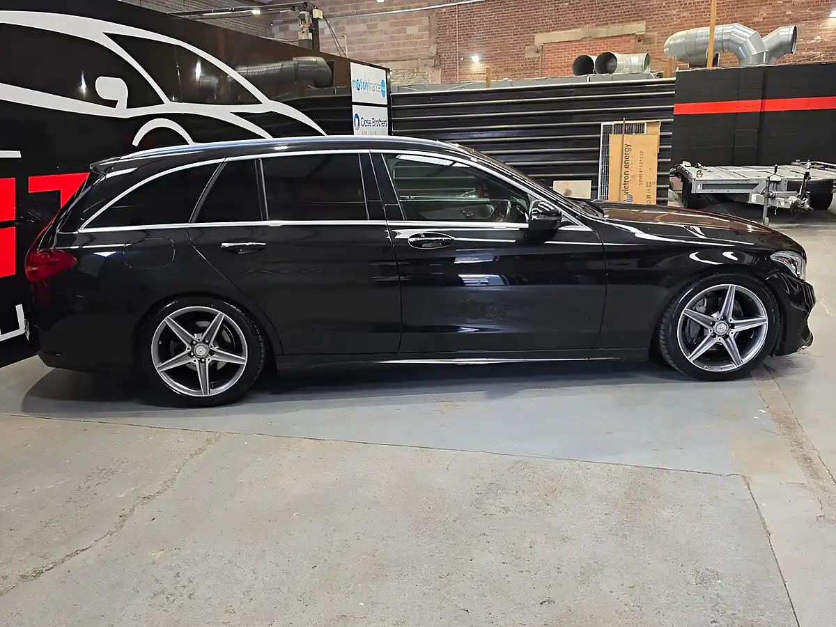 Used 2015 Mercedes-Benz C Class AMG Line Premium Plus Black - Interior and Exterior details 4