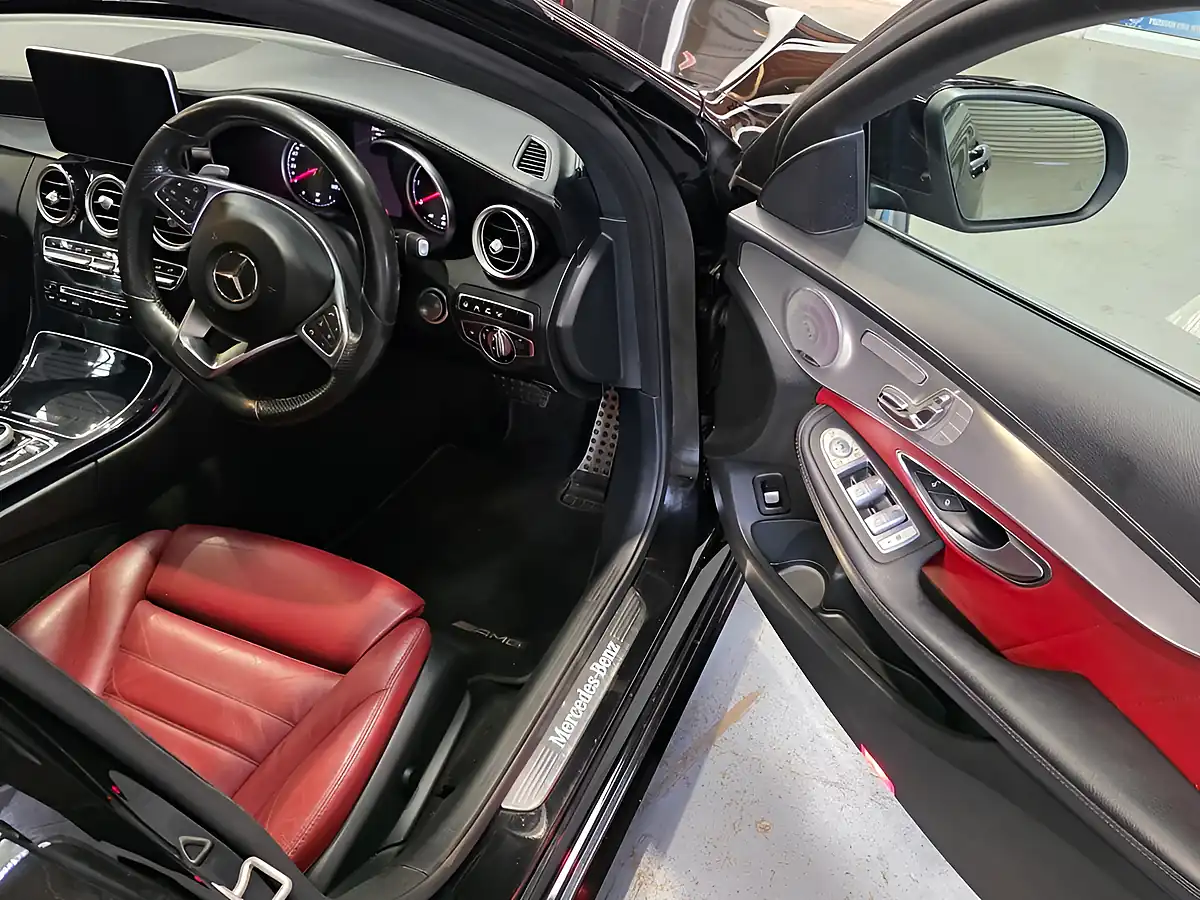 Used 2015 Mercedes-Benz C Class AMG Line Premium Plus Black - Interior and Exterior details 9