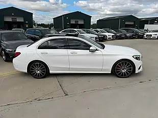 Used 2015 Mercedes-Benz C Class AMG Line (premium) White - Interior and Exterior details 10