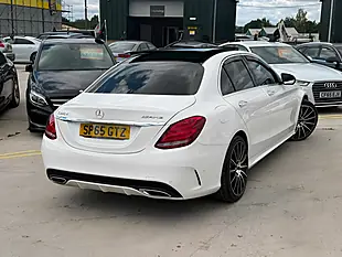 Used 2015 Mercedes-Benz C Class AMG Line (premium) White - Interior and Exterior details 11