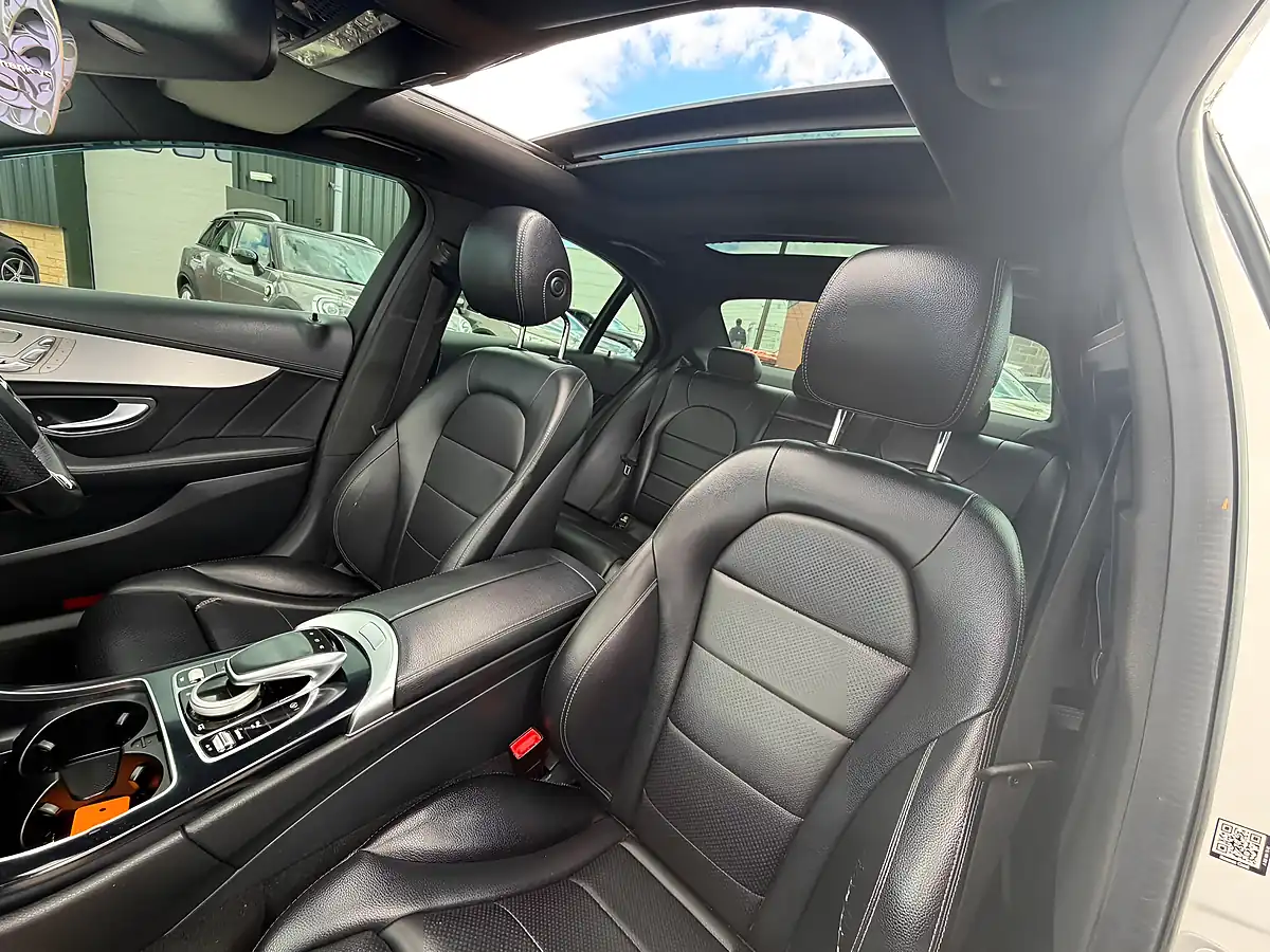 Used 2015 Mercedes-Benz C Class AMG Line (premium) White - Interior and Exterior details 20