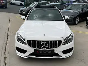 Used 2015 Mercedes-Benz C Class AMG Line (premium) White - Interior and Exterior details 3