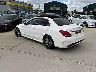 Used 2015 Mercedes-Benz C Class AMG Line (premium) White - Interior and Exterior details 7