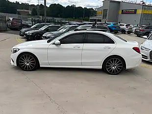 Used 2015 Mercedes-Benz C Class AMG Line (premium) White - Interior and Exterior details 8