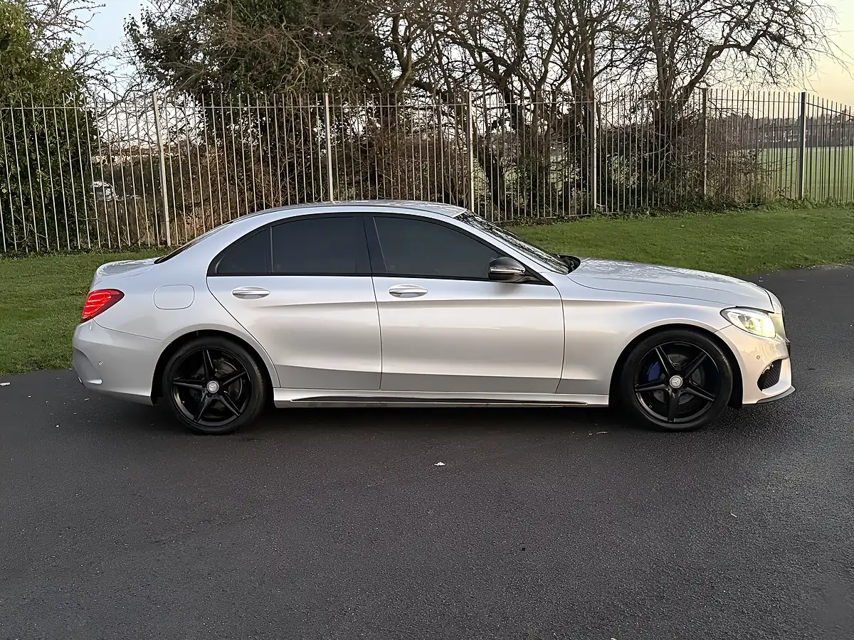 Used 2015 Mercedes-Benz C Class AMG Line Silver - Interior and Exterior details 2