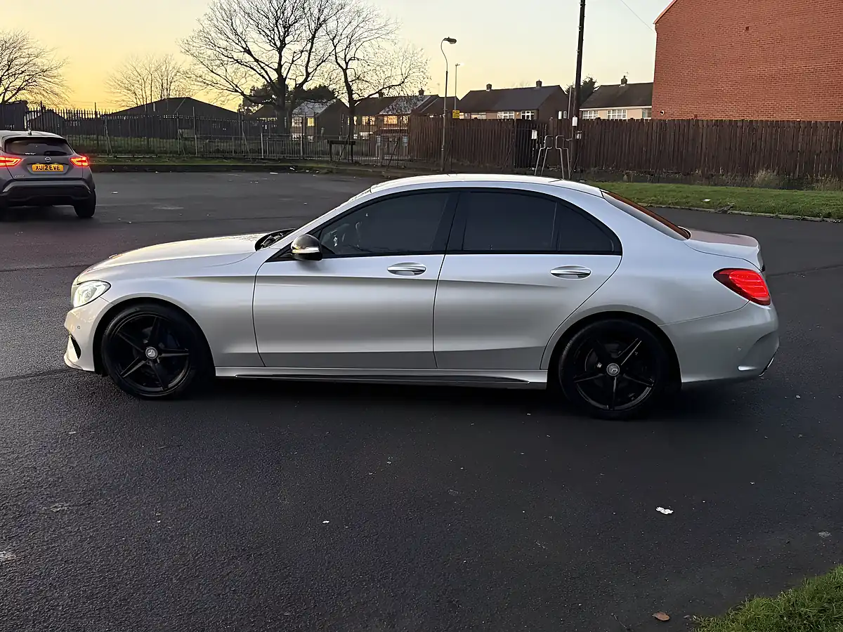 Used 2015 Mercedes-Benz C Class AMG Line Silver - Interior and Exterior details 6